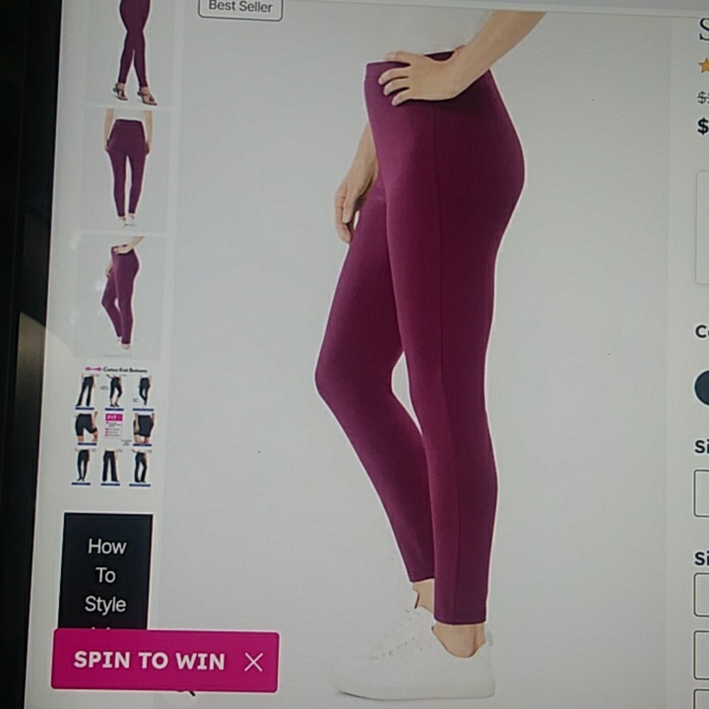 1X Women Within Burgundy stretchy pants